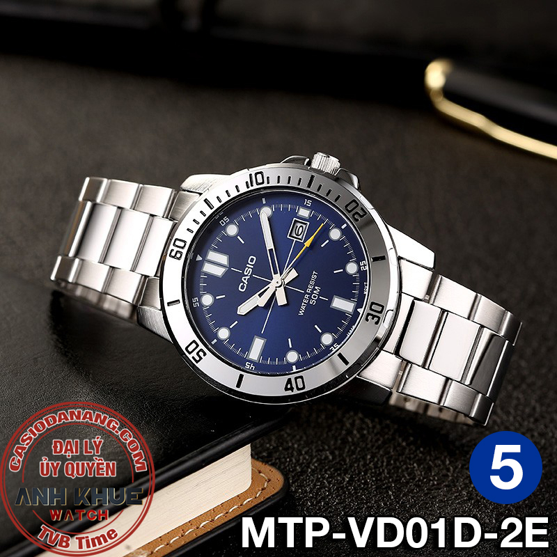 Đồng hồ nam dây kim loại Casio chính hãng MTP-VD01 Series