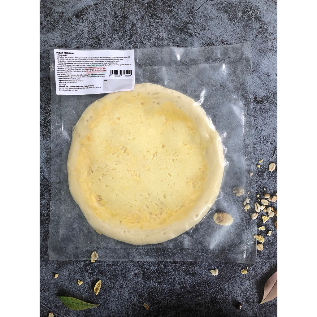 Bánh Pizza Phô mai mozzarrella , Pizza chế biến sẵn size 16cm thơm ngon