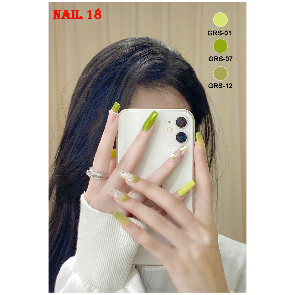 Sơn móng tay, Angels gels uv, chuỗi màu xanh lá cây GRS