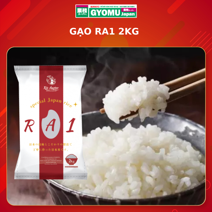 Gạo Nhật RA1 túi  2kg Nhật