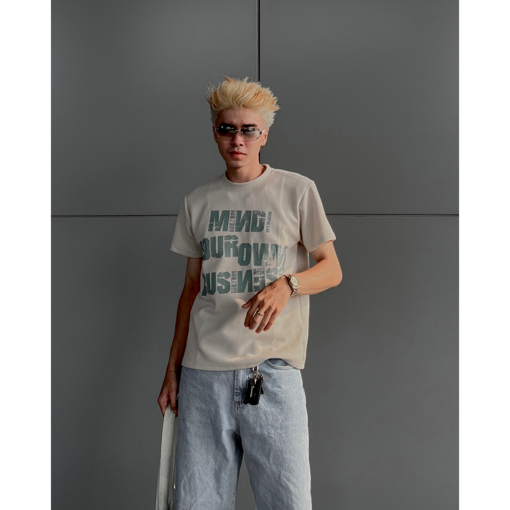 Áo Thun thời trang BOXY In Chữ Cao cấp - MENTAL MIND BOXY T-SHIRT