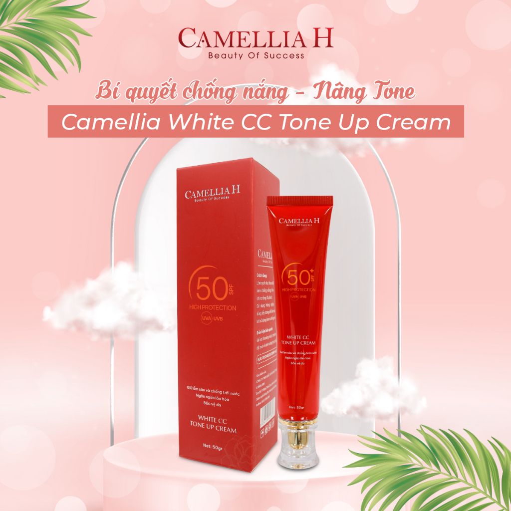 Kem Chống Nắng Camellia White CC Tone Up - Bảo Vệ Da Trước Tia Cực Tím