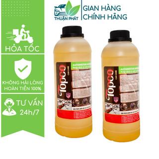 Dung dịch vệ sinh nội thất ô tô tẩy ghế da, nỉ Topco tẩy rửa ố bẩn trên da, giả da,., 1L Thuận Phát