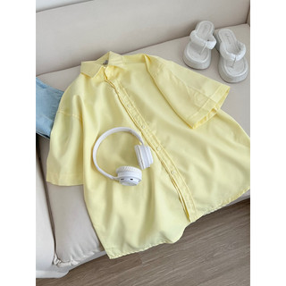 Áo Sơ Mi Cộc Tay Trơn Siêu Xinh, Full 5 Màu, Freesize Dưới 65kg, Chất Vải  Mềm Đẹp, Loại 1