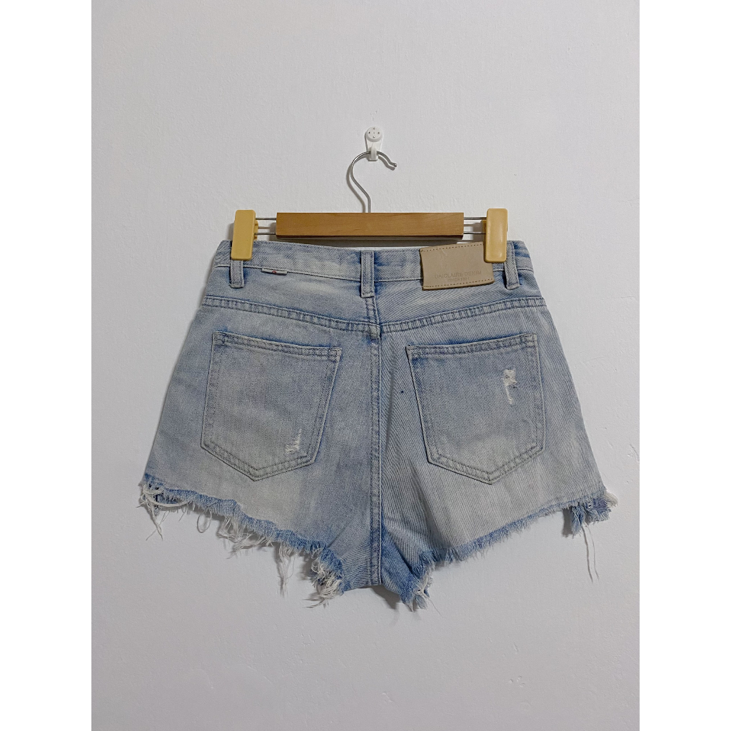 Quần đùi short jeans cạp cao, ngắn, siêu ngắn Y2K SS02 secondhand