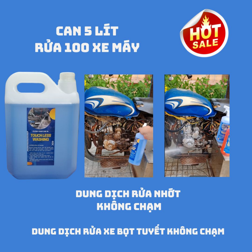 Dung dịch rửa nhớt rửa đất không chạm