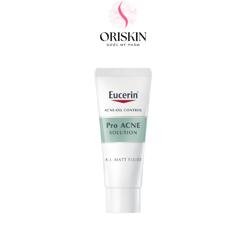 Sample Eucerin - Kem Dưỡng Giúp Kiểm Soát Dầu, Giảm Mụn Eucerin ProAcne Solution Mattifying Fluid 5ml