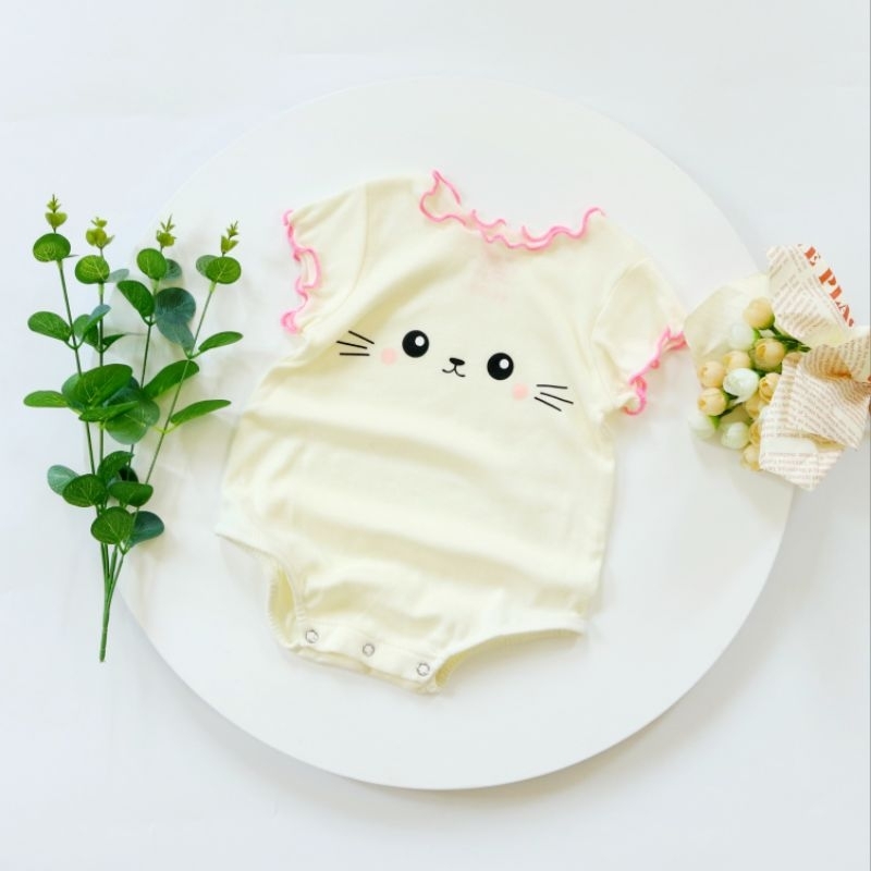 Body chip sơ sinh bé gái cao cấp Bunnybaby size từ 4-10kg