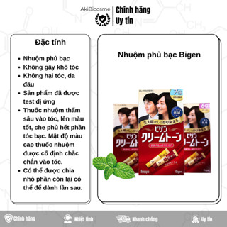 Nhuộm phủ bạc cho Nữ Bigen Nhật Bản