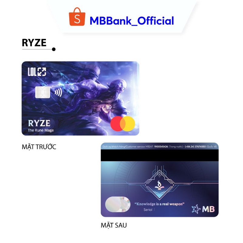 Thẻ MB Hi Collection - BST League of Legends