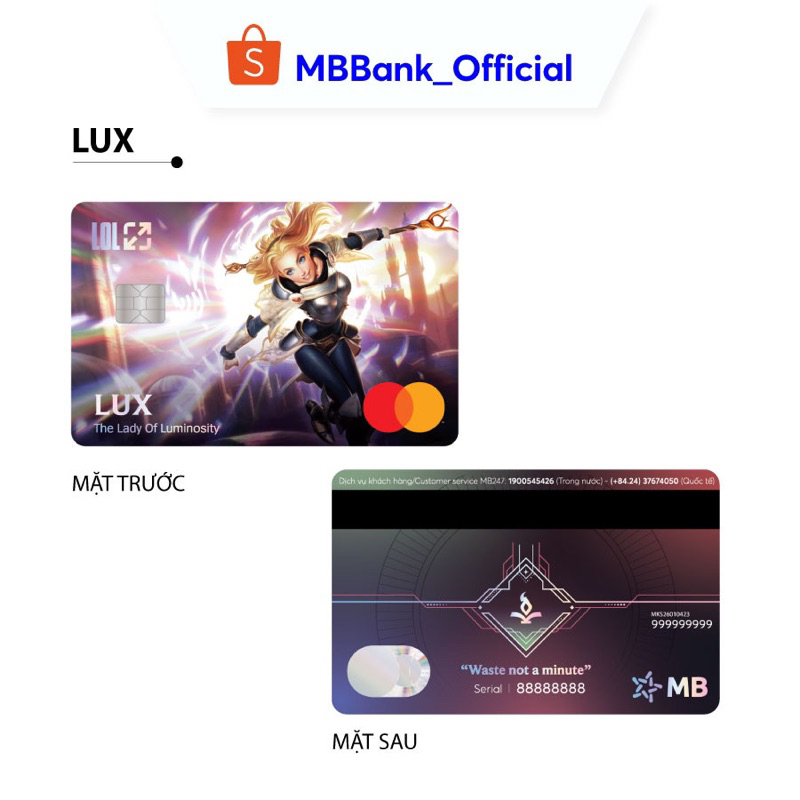 Thẻ MB Hi Collection - BST League of Legends