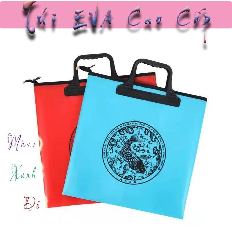 Túi đựng cá, đựng rọng, dụng cụ phụ kiện câu cá cầm tay EVA có thể gấp gọn