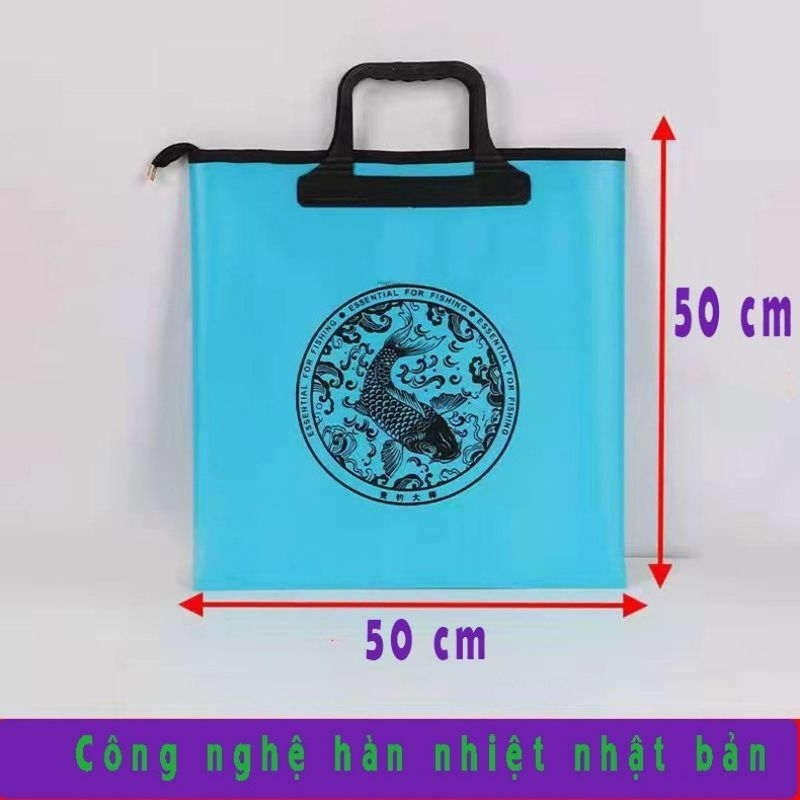 Túi đựng cá, đựng rọng, dụng cụ phụ kiện câu cá cầm tay EVA có thể gấp gọn