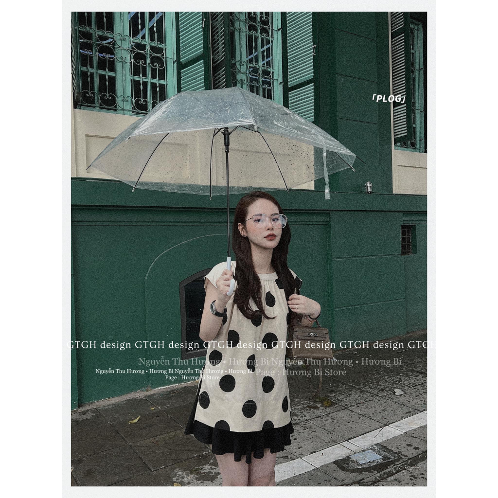 Siuu phẩm áo chấm bi to so hott Hàng QC freesize