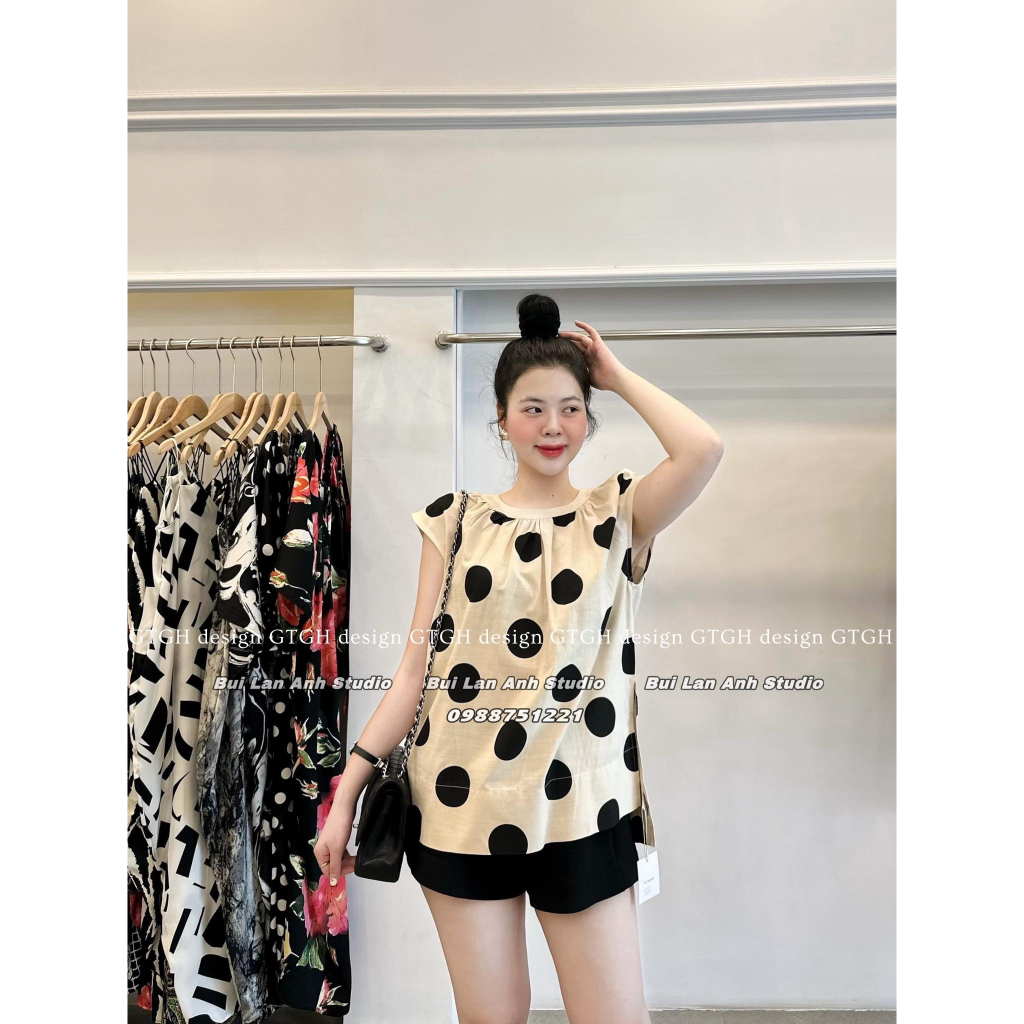 Siuu phẩm áo chấm bi to so hott Hàng QC freesize