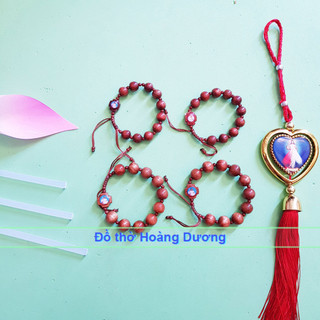 Chuỗi mân côi bằng gỗ 10 hạt 10 ly và 12 ly