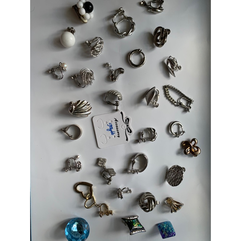 Bông tai vintage si Nhật lẻ size