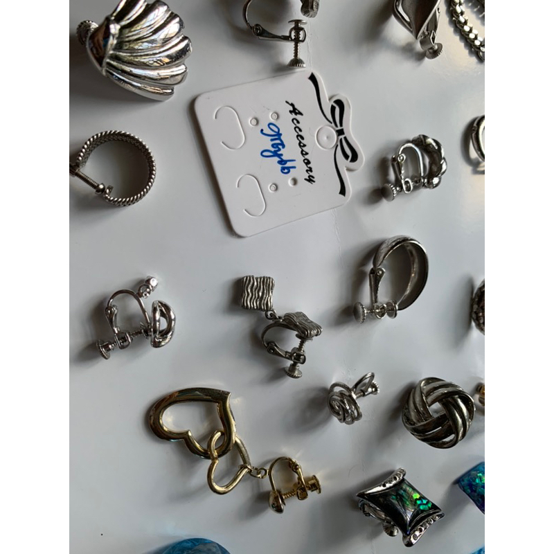 Bông tai vintage si Nhật lẻ size
