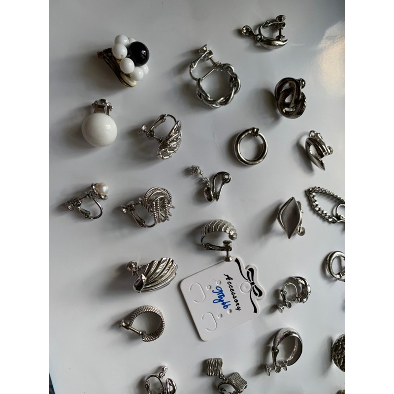 Bông tai vintage si Nhật lẻ size