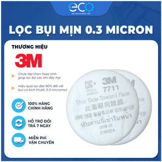 Tấm lọc 3M 7711 Miếng lọc bụi sử dụng cho mặt nạ phòng độc 3M chính hãng