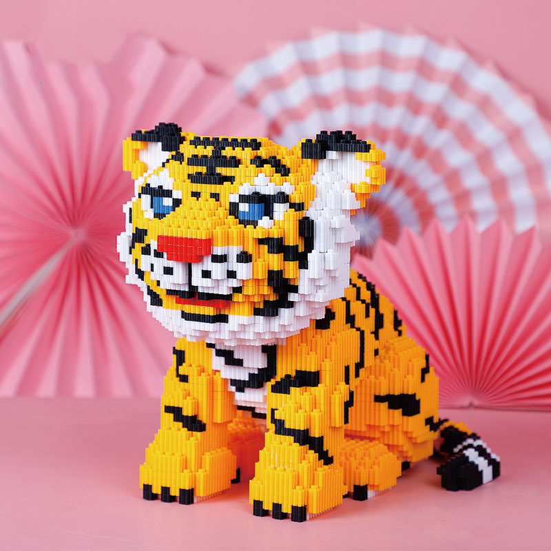 Đồ chơi mô hình lắp ráp 3D hình Hổ size lớn có thể làm quà tặng hoặc Decor phòng đẹp