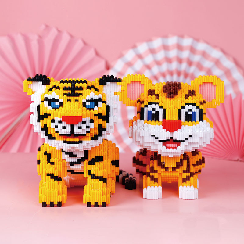 Đồ chơi mô hình lắp ráp 3D hình Hổ size lớn có thể làm quà tặng hoặc Decor phòng đẹp