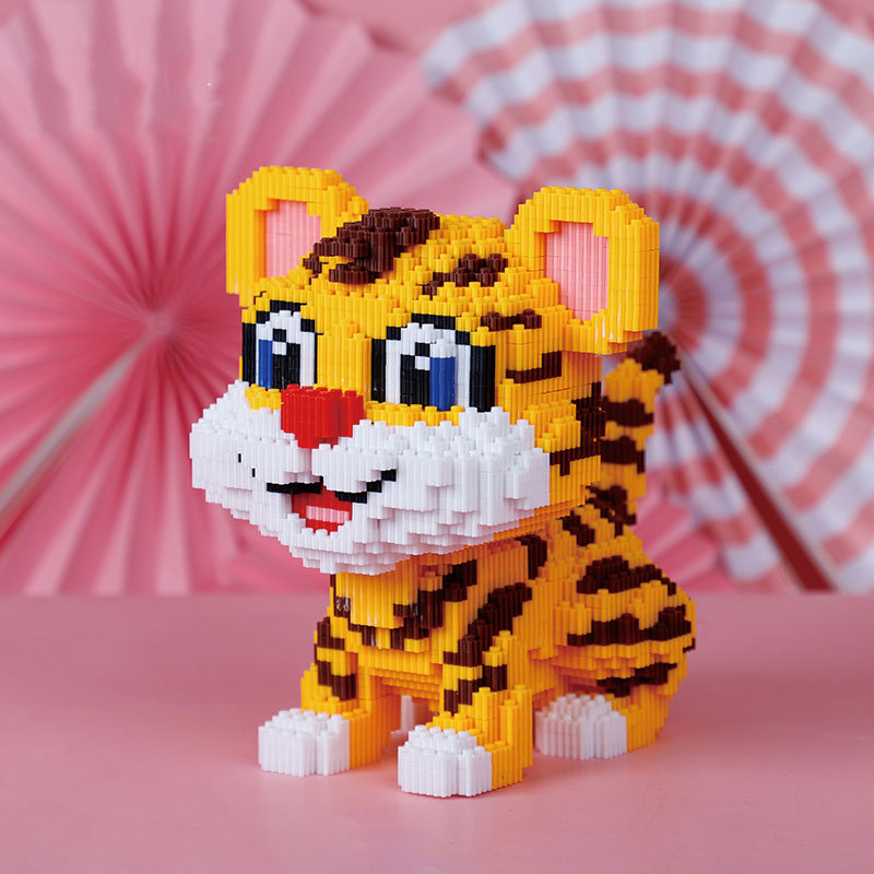 Đồ chơi mô hình lắp ráp 3D hình Hổ size lớn có thể làm quà tặng hoặc Decor phòng đẹp