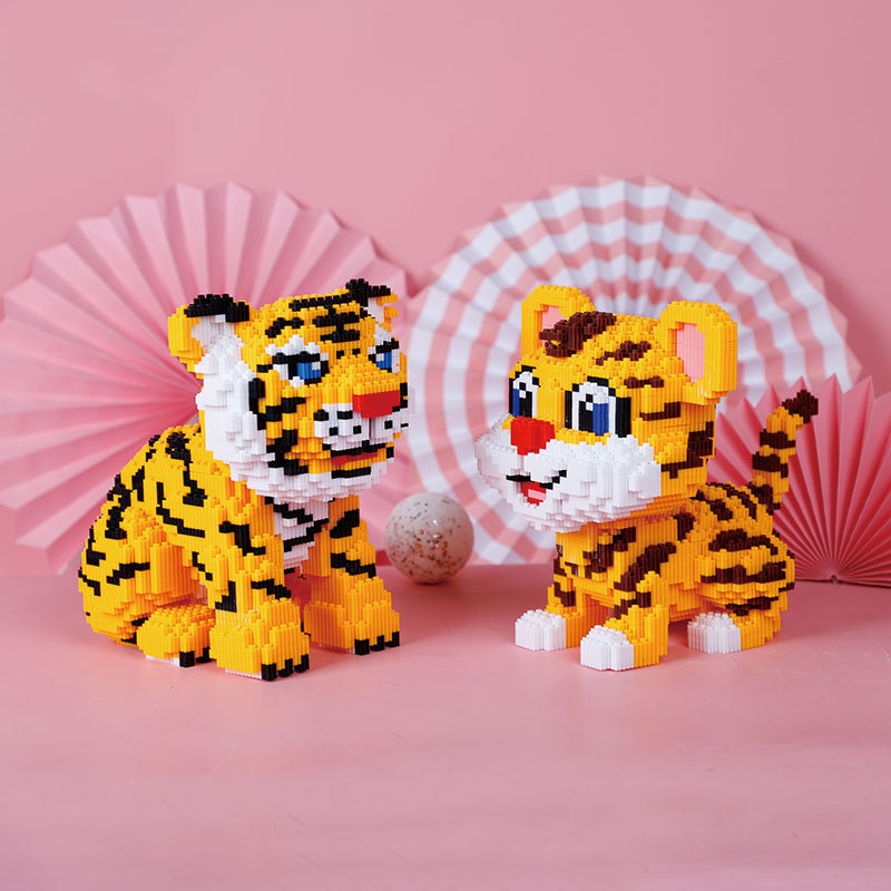 Đồ chơi mô hình lắp ráp 3D hình Hổ size lớn có thể làm quà tặng hoặc Decor phòng đẹp