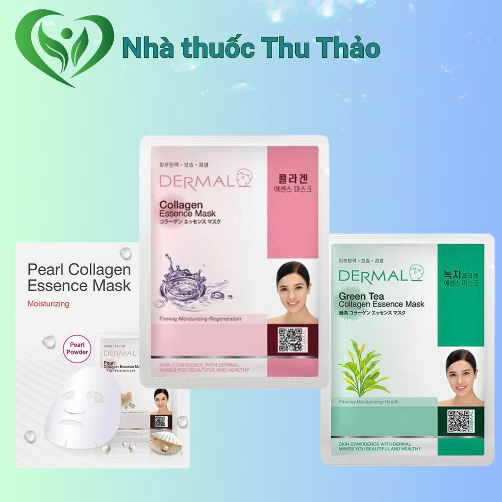 Mặt nạ Dermal Hàn Quốc - Mặt nạ Dermal Pearl - Mặt nạ Dermall Collagen - Mặt nak Dermal Green Tea