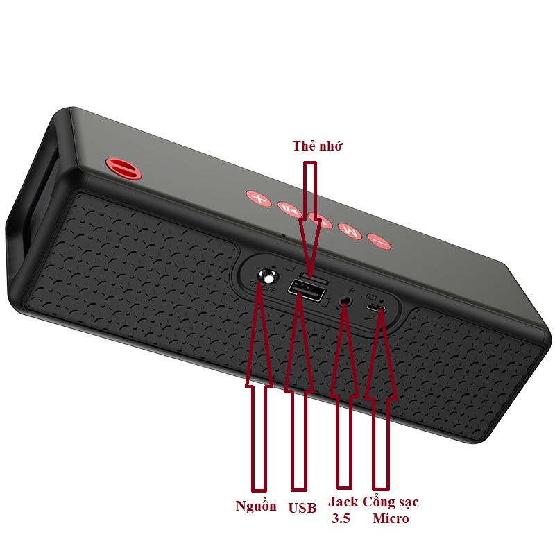 Loa Bluetooth Hoco HC3 Siêu Đẹp có Dây Treo Tháo Ra Khi Không Dùng Đến Nghe Nhạc Lâu 5 Giờ