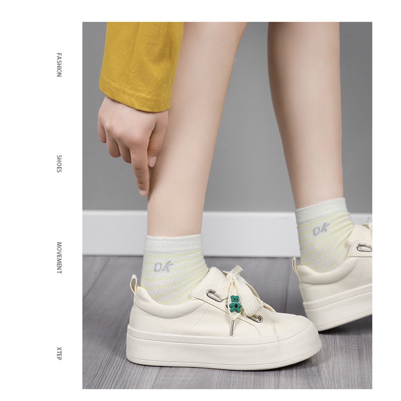 Giày thể thao độn đế HUANQIU cao cấp chính hãng, giày bánh mì nâng chiều cao cho nữ cao 3.5cm