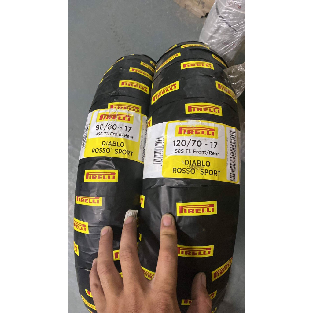 Vỏ Pirelli DIABLO ROSSO SPORT 70/90-17 hoặc 80/90-17 hoặc 90/80-17 hoặc 100/80-17, 120/70-17 full size