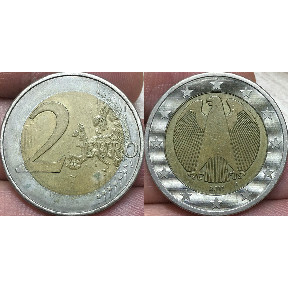 Đồng xu 2 Euro Đức  2008-Nay