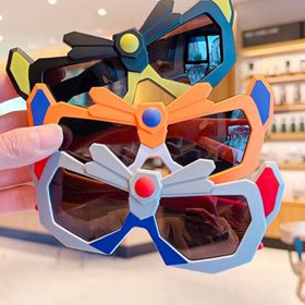 ⚡Kính râm hoạt hình Siêu Nhân Biến Hình đủ màu cho bé yêu thích thú mã