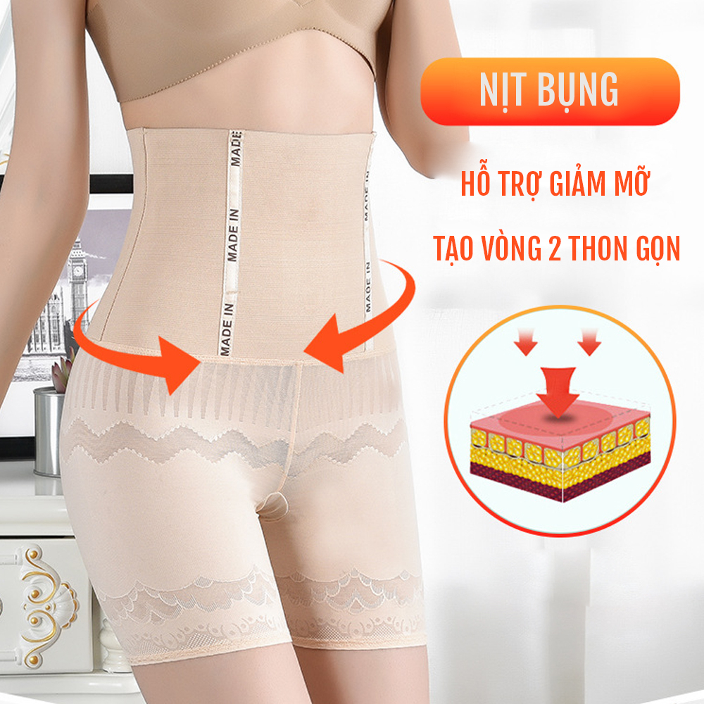 Quần gen nịt bụng siết eo mặc váy nâng mông định hình chống cuộn dạng đùi cao cấp Elsa Bra 2020