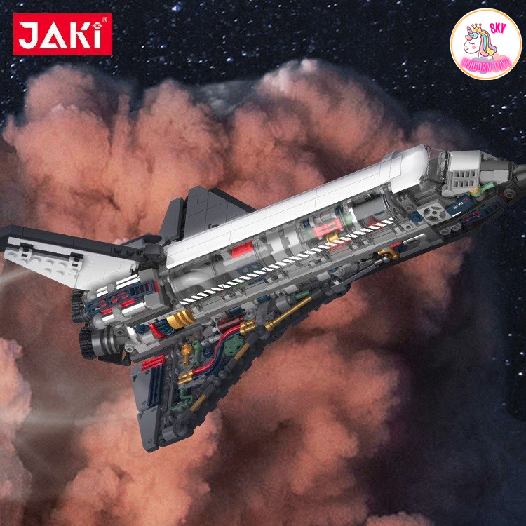 Đồ Chơi Lắp Ráp Kiểu LEGO Mô Hình Tàu Con Thoi & Trạm Vệ Tinh Jaki Thám Hiểm Vũ Trụ Nasa Với Hơn 800 + Chi Tiết JK8502