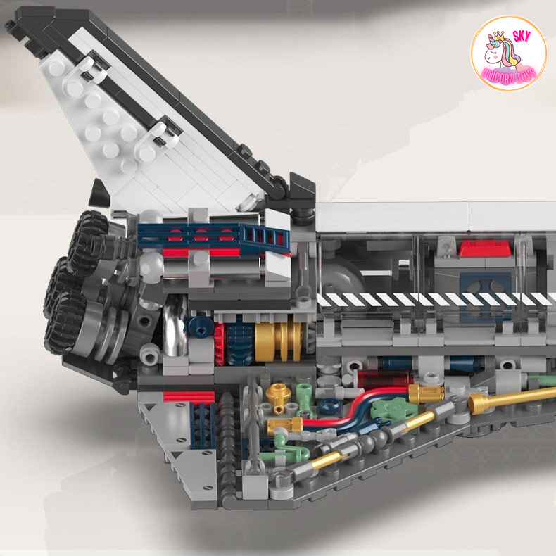 Đồ Chơi Lắp Ráp Kiểu LEGO Mô Hình Tàu Con Thoi & Trạm Vệ Tinh Jaki Thám Hiểm Vũ Trụ Nasa Với Hơn 800 + Chi Tiết JK8502