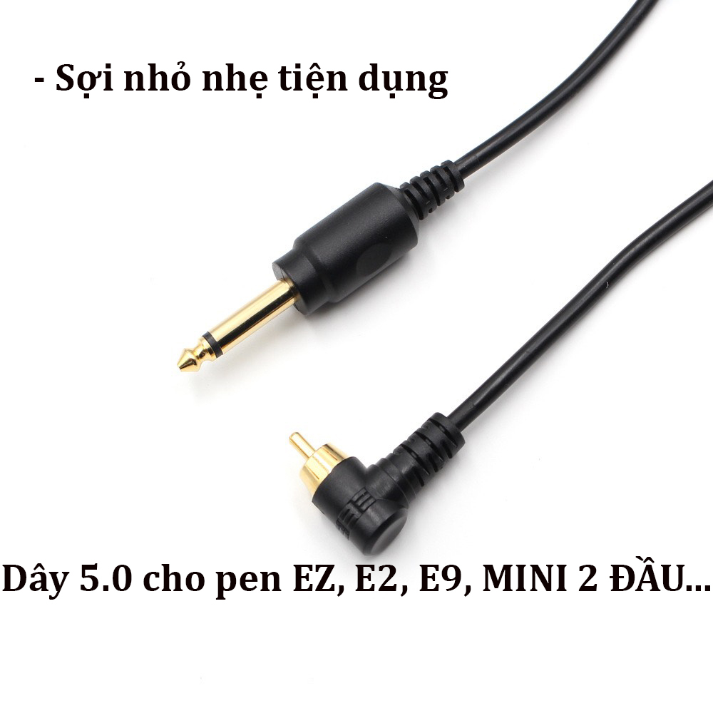 Dây nguồn máy xăm, dây kết nối máy xăm các loại máy pen mini pro pen 2 đầu loại tốt
