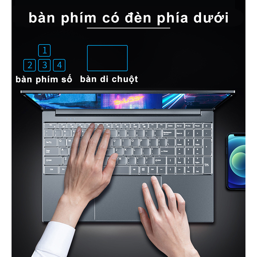 Lenovo Factory Intel Core i7-6560U Laptop Đèn nền vân tay Laptop mới Nâng cấp hiệu suất RAM 16GB SSD 1TB Windows 10 Pro