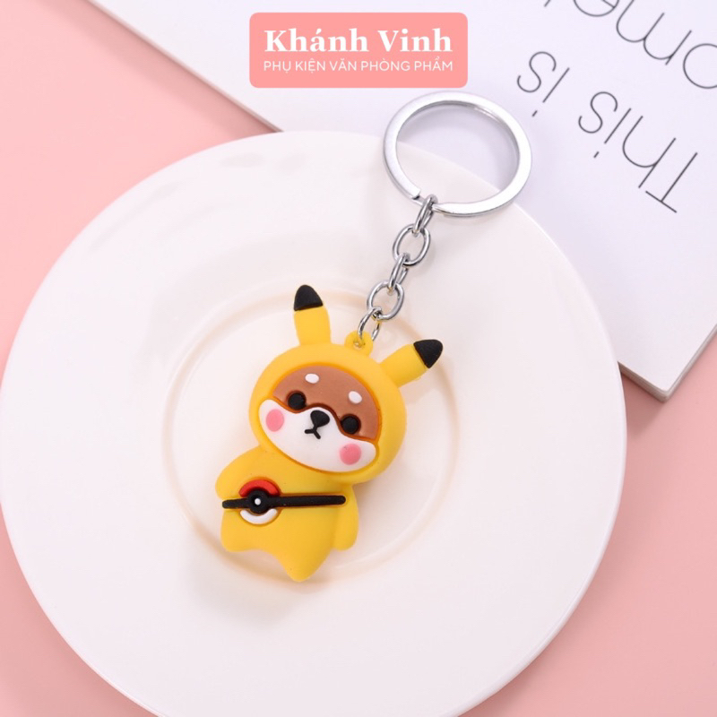 Móc Khoá Chú Chó Cosplay Shiba - Phụ Kiện Văn Phòng Phẩm Khánh Vinh