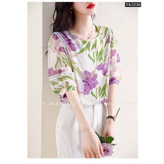 Sơ mi công sở chất lụa cao cấp tk2236