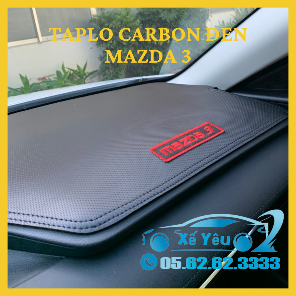 Mazda 3, Mazda 6 - Thảm Taplo Chống Nóng, nhiều mẫu mã đẹp, Form may chuẩn, giá tại xưởng!