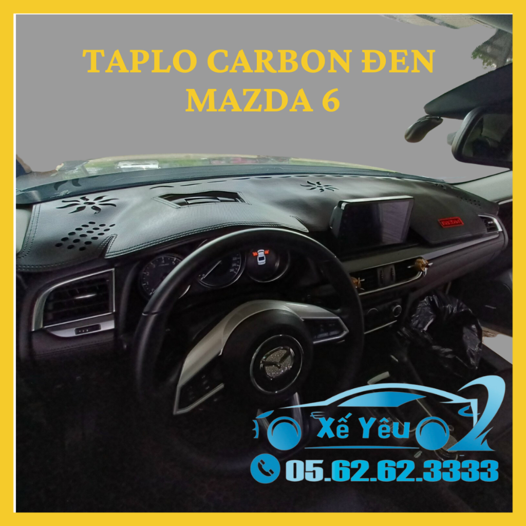 Mazda 3, Mazda 6 - Thảm Taplo Chống Nóng, nhiều mẫu mã đẹp, Form may chuẩn, giá tại xưởng!
