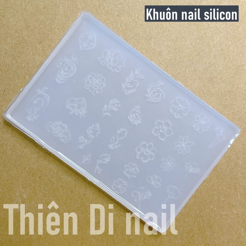 Khuôn nail silicon - khuôn tạo hình 5D dành cho thợ nail chuyên nghiệp hottrend 2023