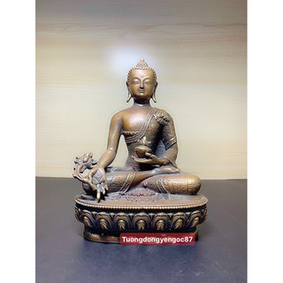 Tượng đồng phật dược sư mật tông cao 16 cm
