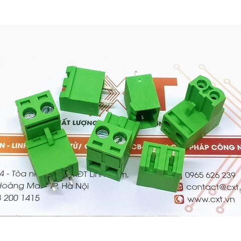 Cầu đấu nối 2EDG5.08 2P 3P 4P 5P chân thẳng chặn 2 đầu (Terminal Block 2EDG-5.08MM)