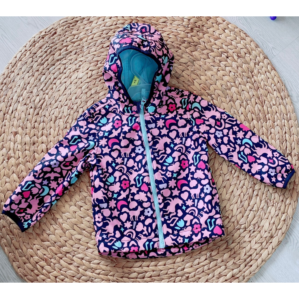 P307 Áo khoác bé gái hàng VNXK Cat&Jack chống nước mặt trong lót nỉ