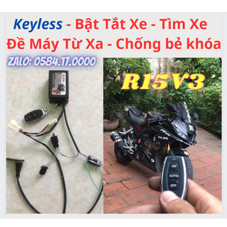 R15V3 Mở Tắt Máy - Đề Xe Từ Xa Keyless Gấu Tùng