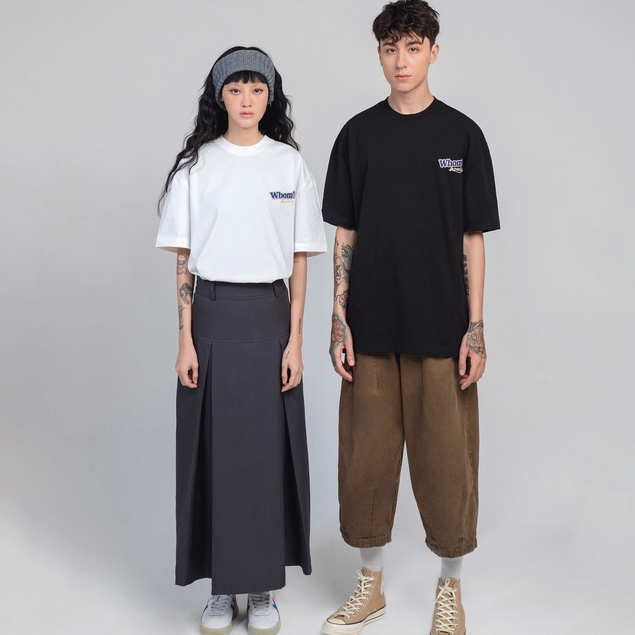 Áo thun Form rộng NOAM Homies Unisex 100% Cotton - Màu đen