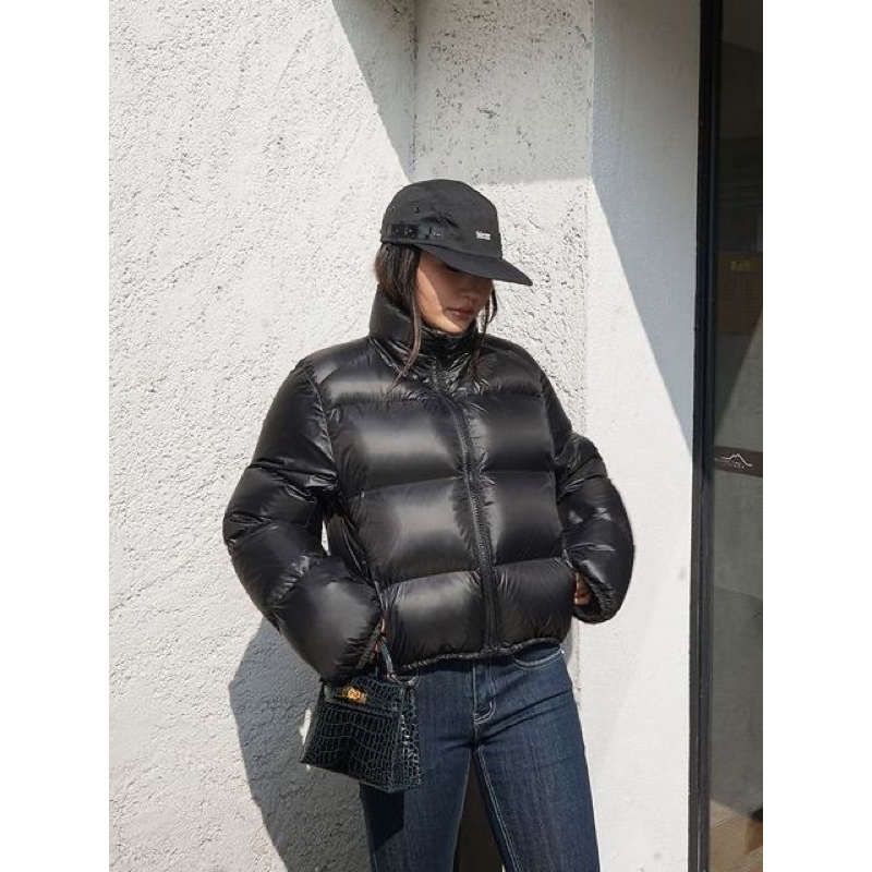 Áo phao béo 2 màu ĐEN/NÂU cho nữ hàng Qccc